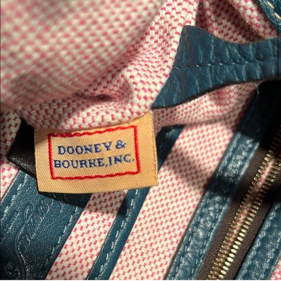 Dooney & Bourke Elegant Blue Leather Tote Bag - Picture 6 of 6